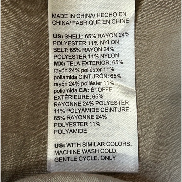 NWT WHBM Metallic Shirt Dress Sz 0 - Picture 13 of 15